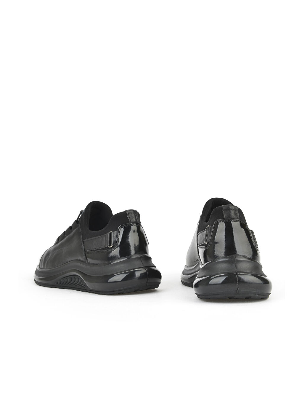 Erkek Hakiki Deri Sneaker 153423Z704 Siyah-2