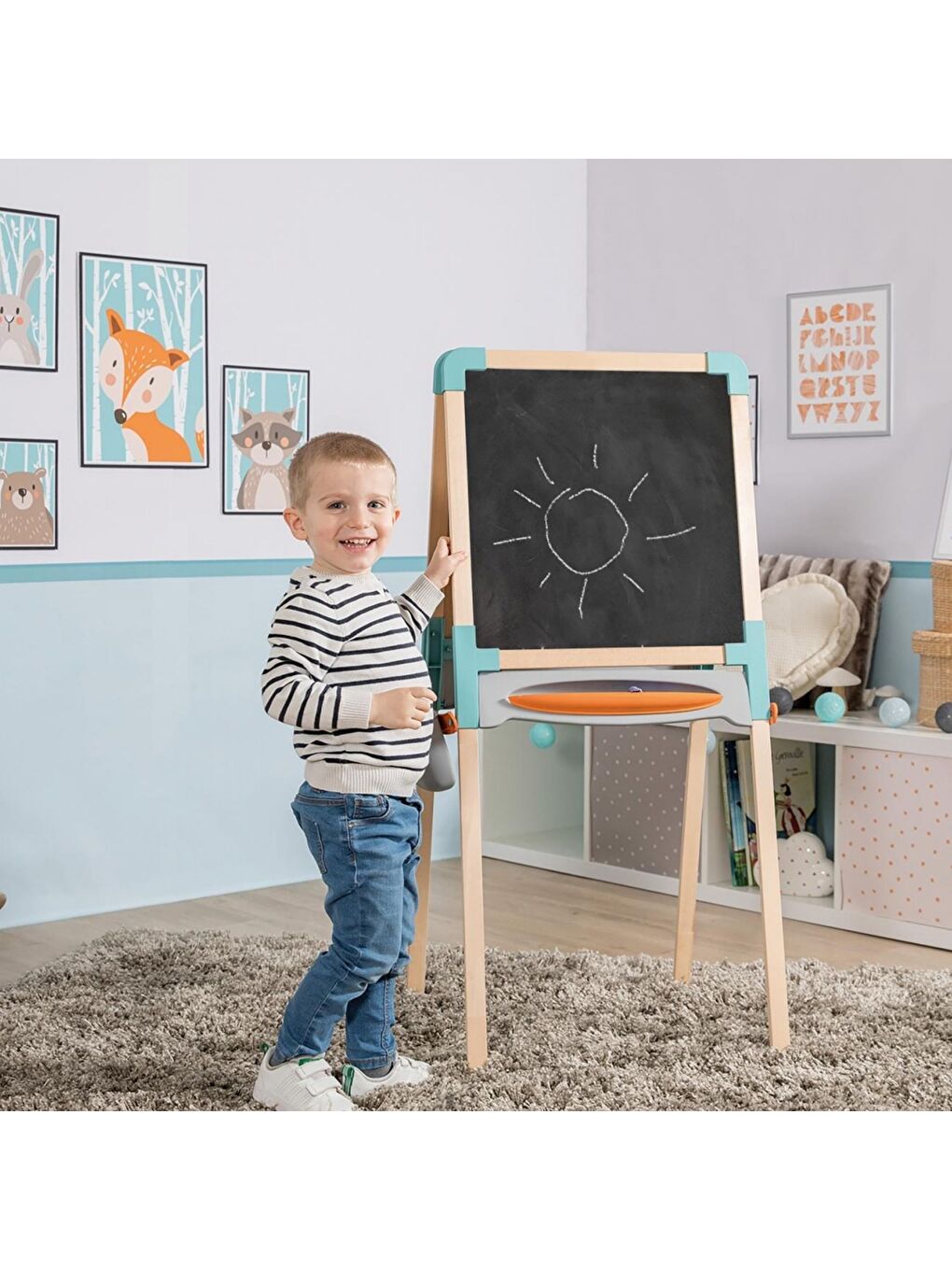 Ahşap Çift Taraflı Yazı Tahtası-3