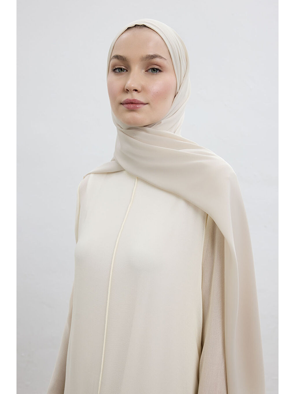 Ekru Comfort Luxe Şal Koyu Krem-3