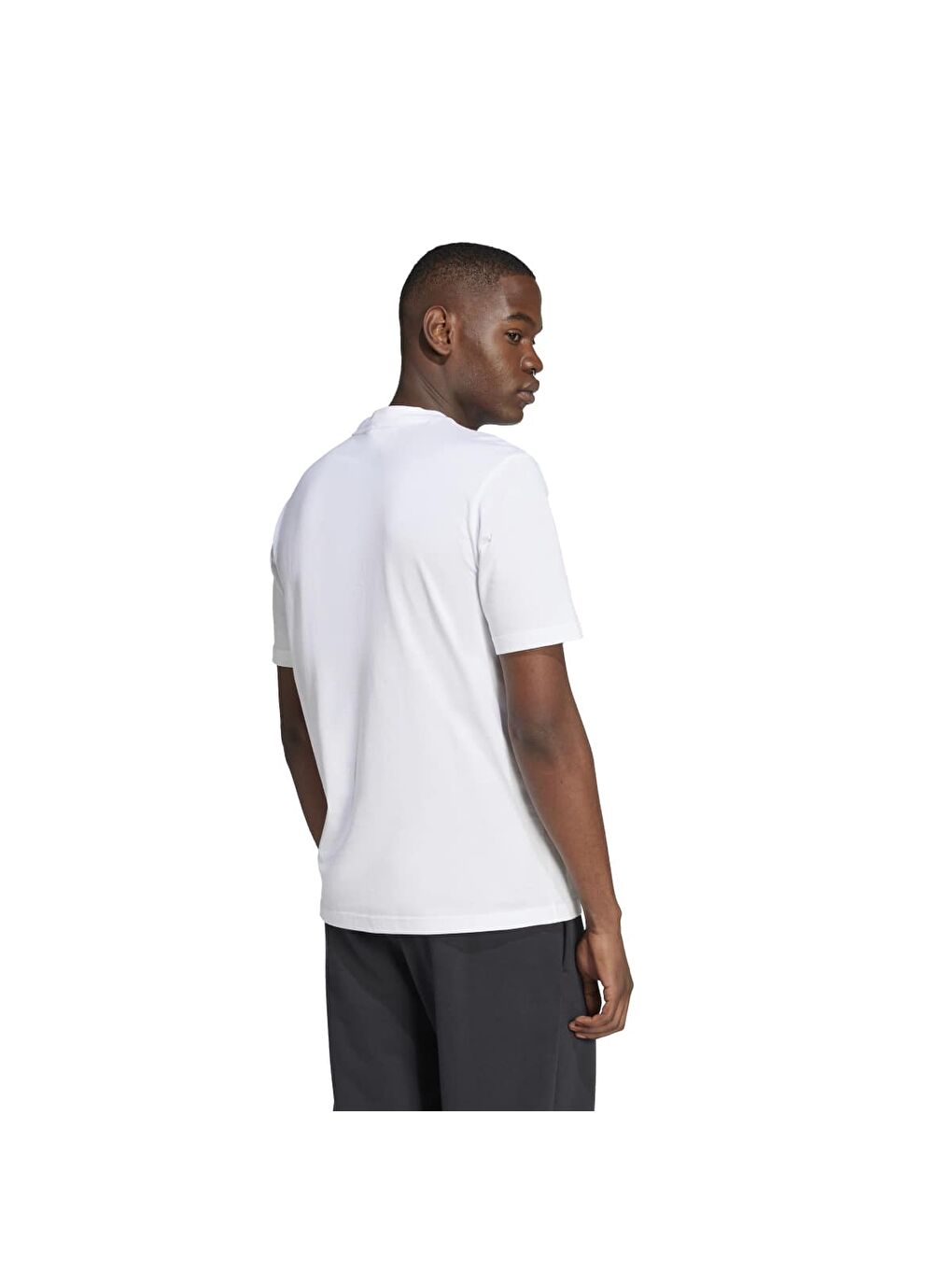 Beyaz Essentials Big Logo Sj Erkek Bisiklet Yaka Tişört-1