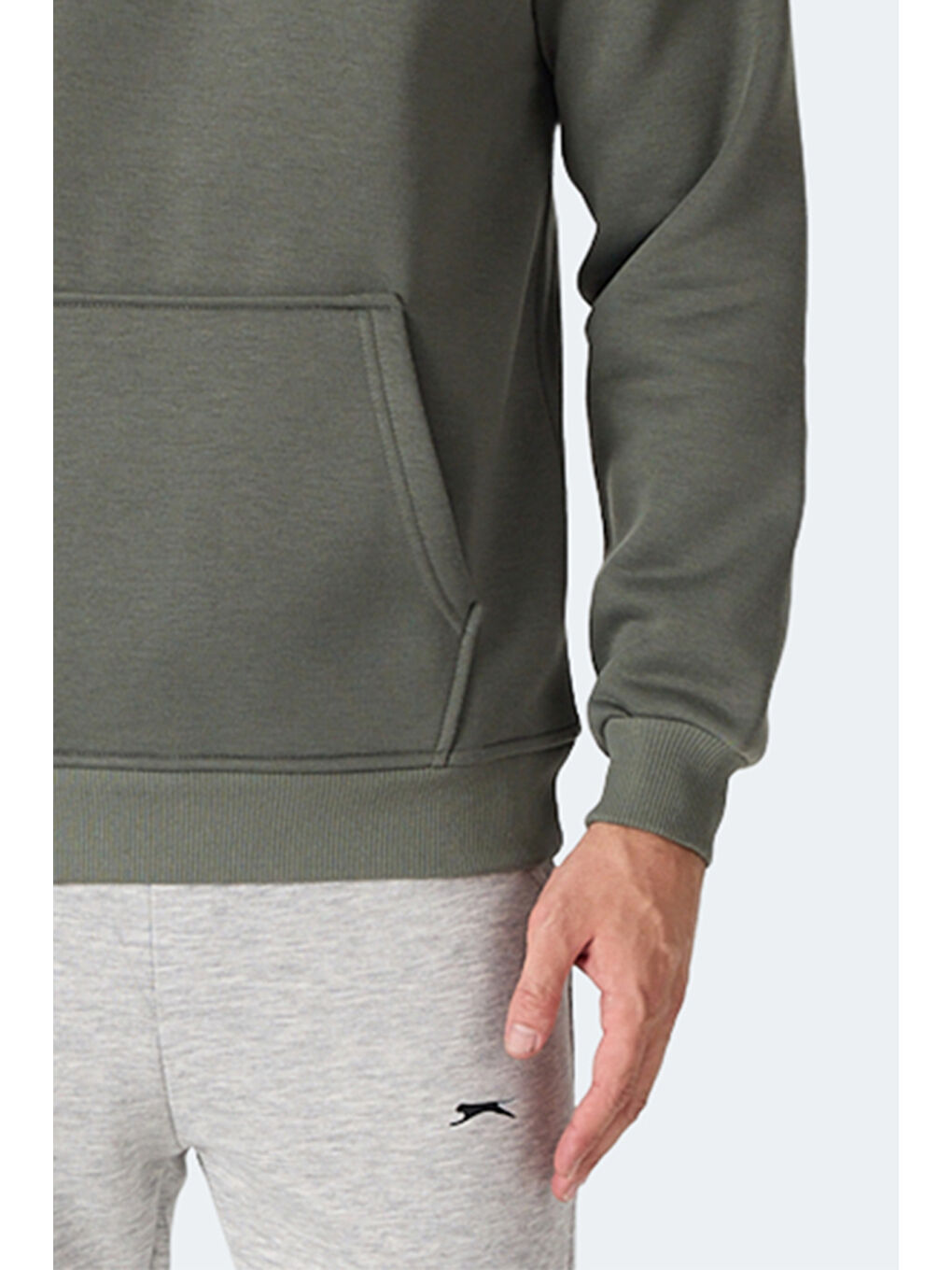 MOONLIGHT I Erkek Kapüşonlu Haki Sweatshirt-6