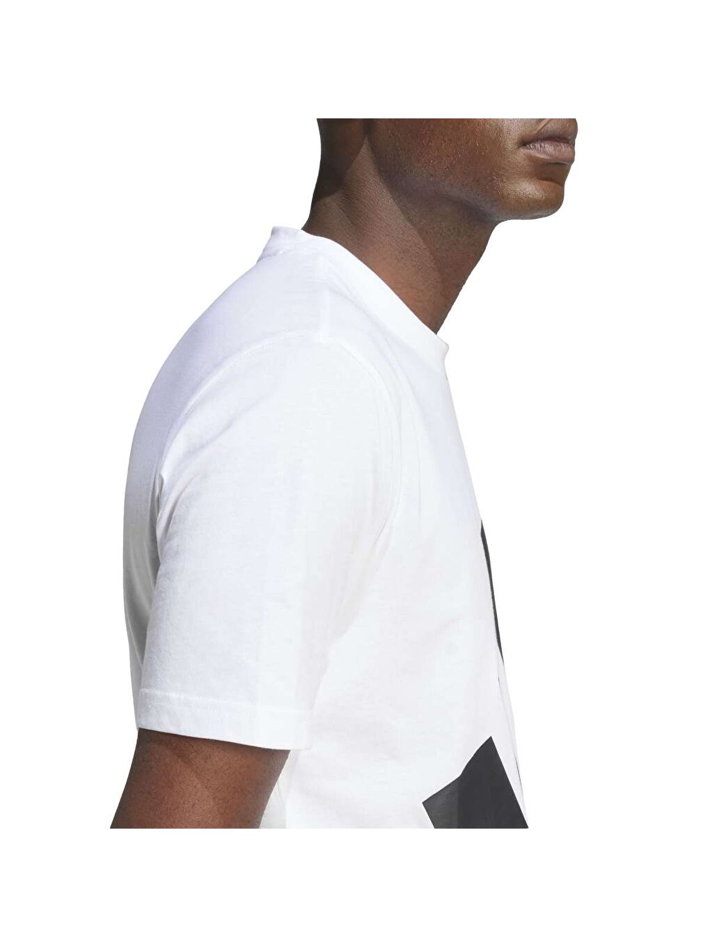 Beyaz Essentials Big Logo Sj Erkek Bisiklet Yaka Tişört-4