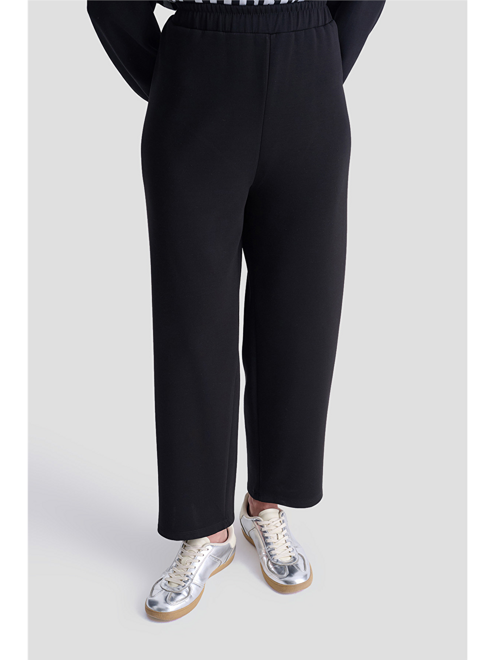 Zebra Desenli Örme Takım 25Kd2801 Siyah-4