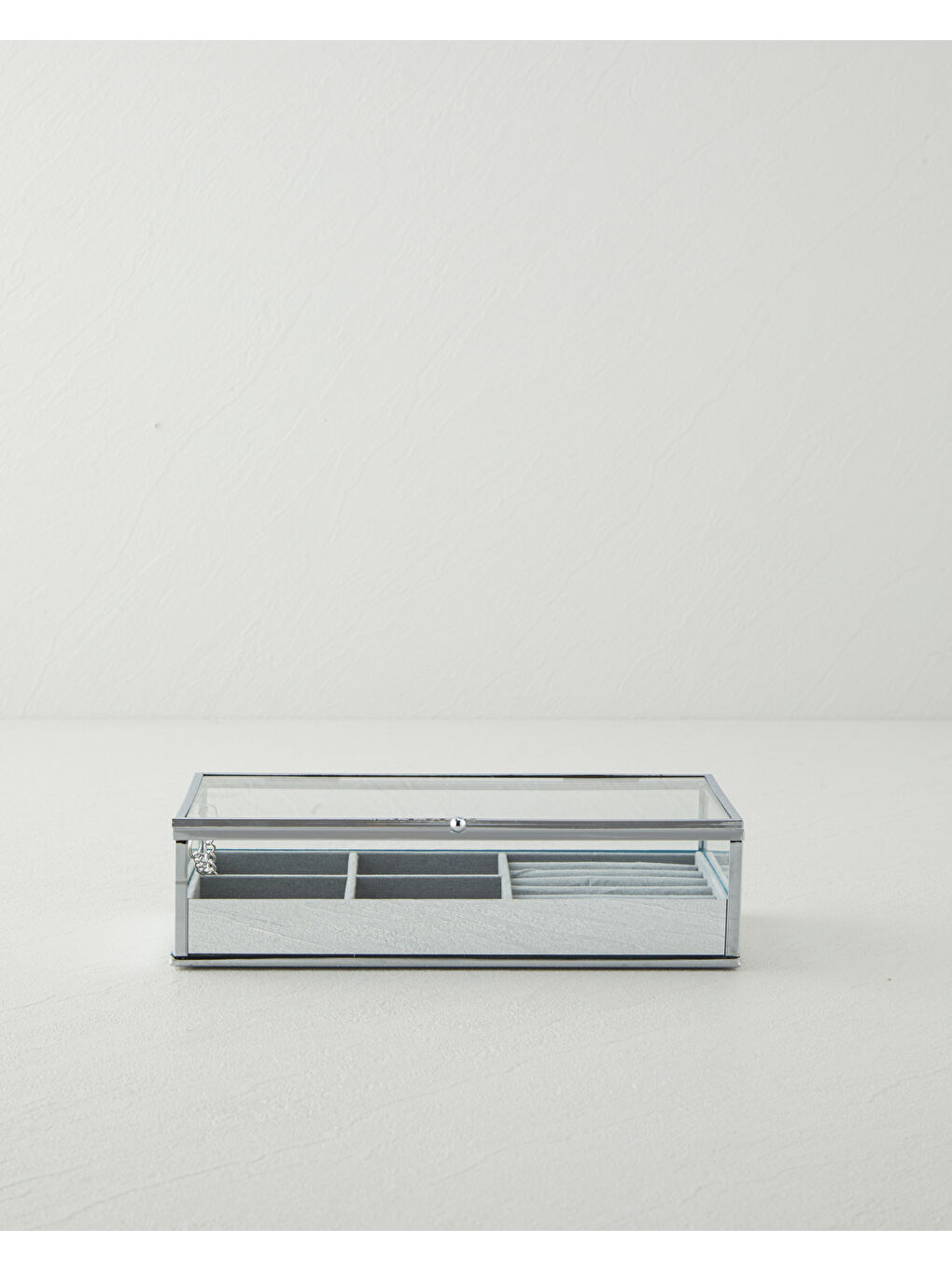 Gri Tano Takı Kutusu 21x12x5,5 cm Silver