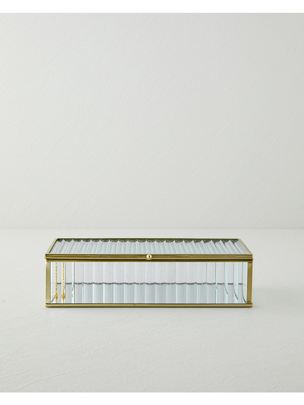 Sarı Rhoda Dekoratif Kutu 24x14x6 cm Gold