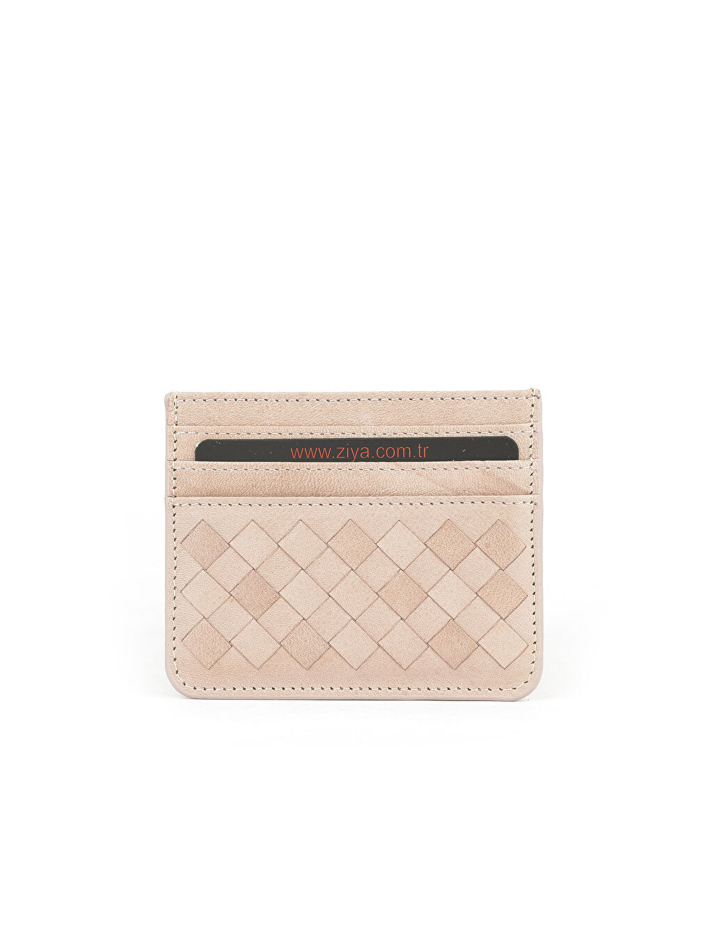 Pembe Unisex Hakiki Deri Kartlık 1539852Z06 Pudra