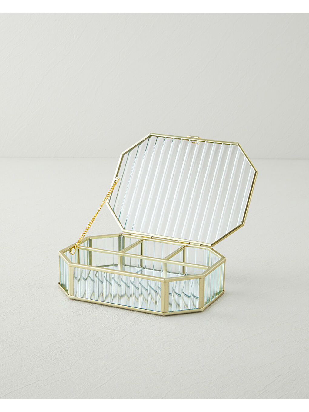 Sarı Terra Takı Kutusu 20x15x5 cm Gold-1