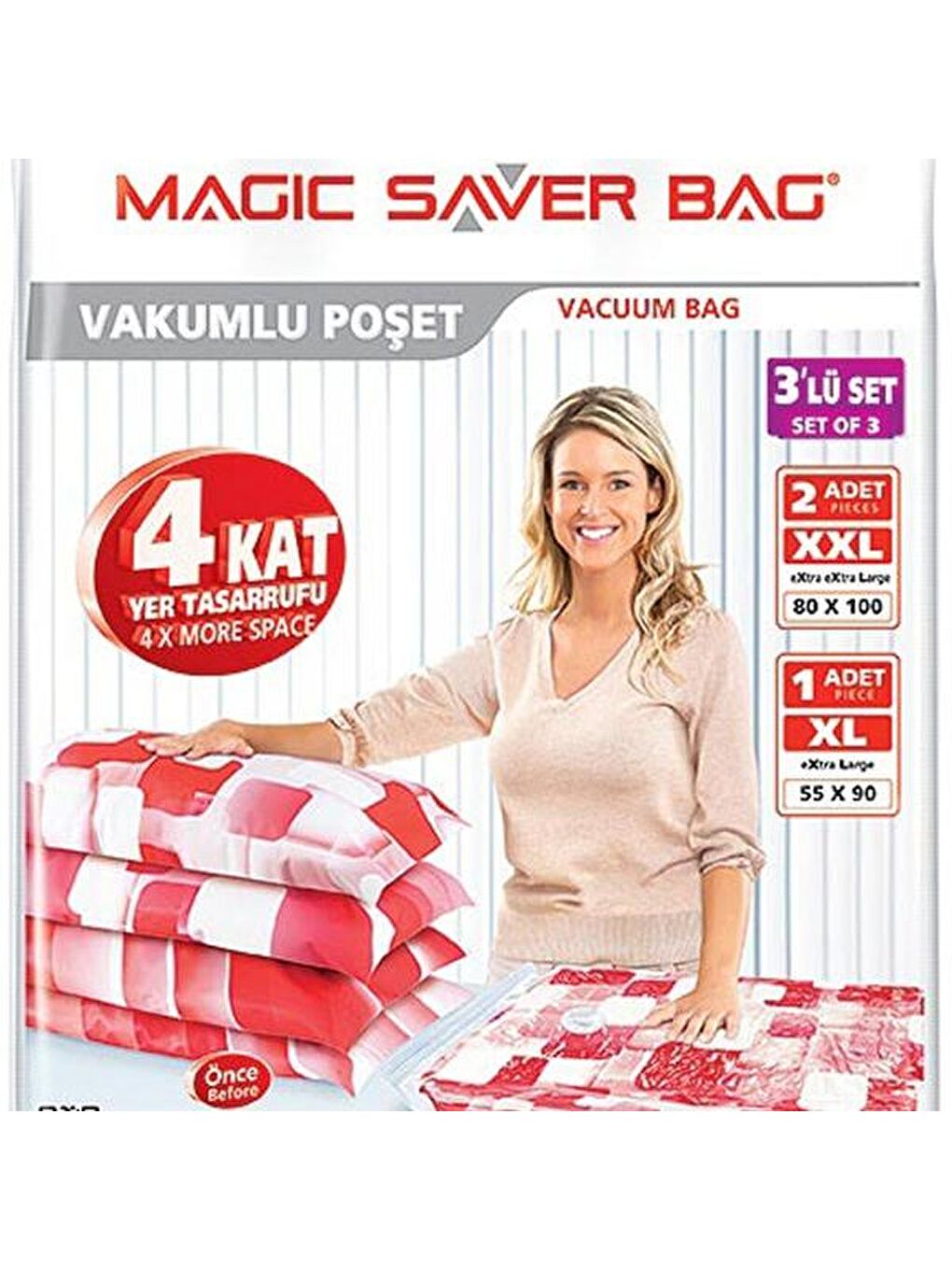 Renksiz 3'lü Vakumlu Saklama Poşeti-2