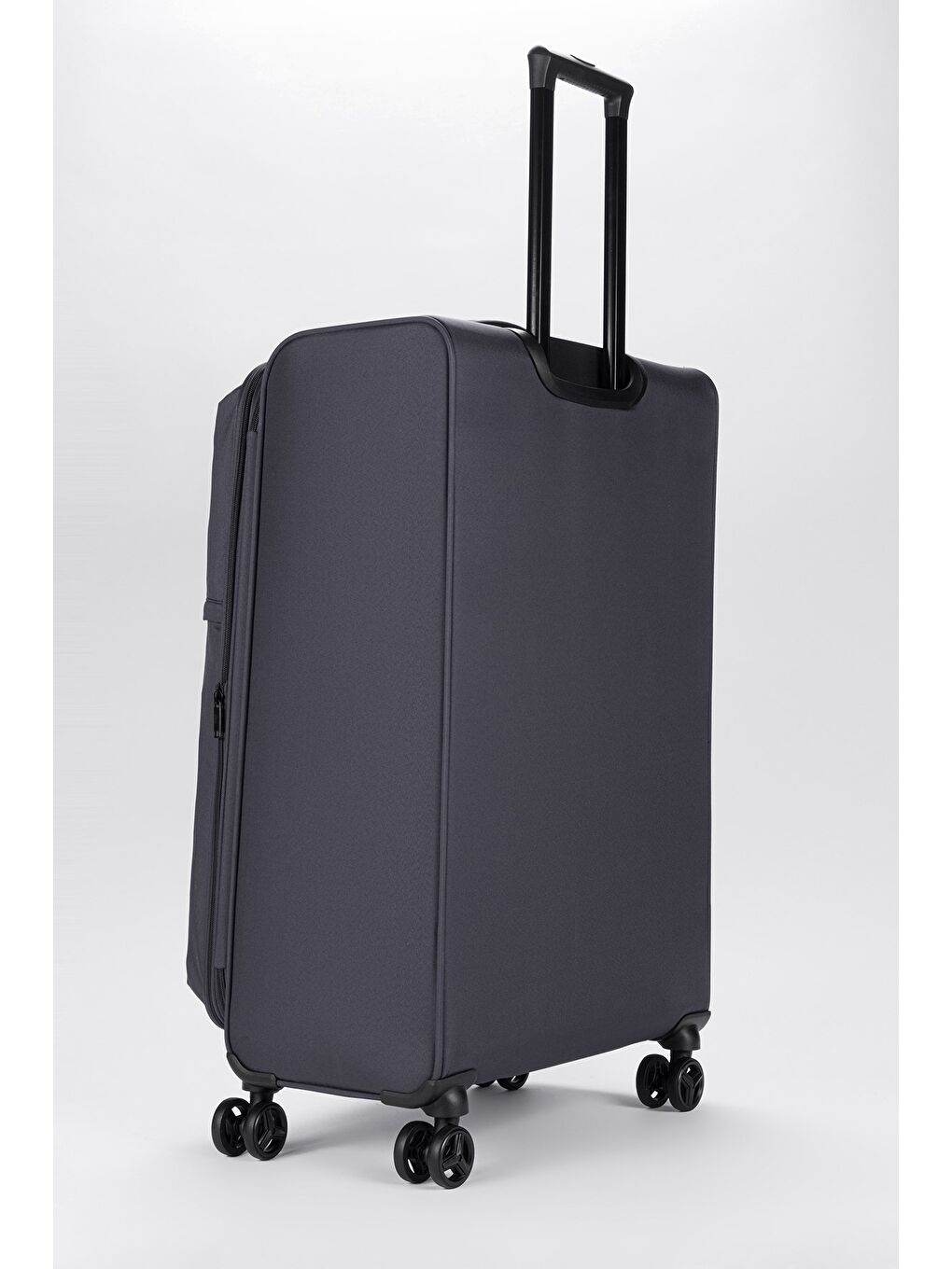 Gri Unisex Ekstra Hafif Kumaş Büyük Boy Valiz-2