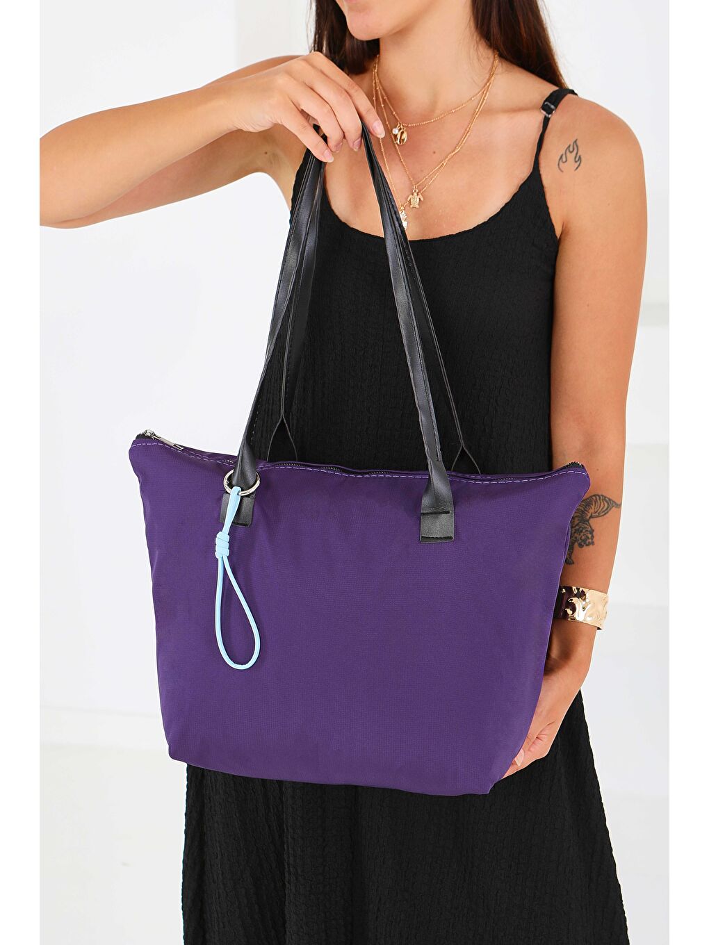 Kadın Mor Kol Çantası - 27541-1