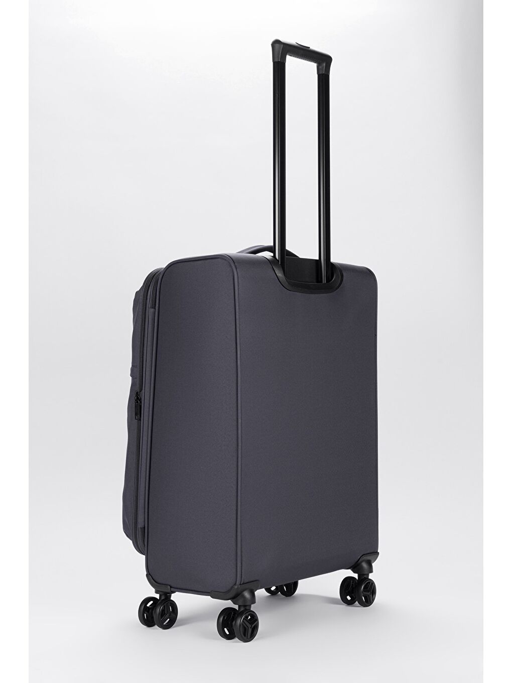 Gri Unisex Ekstra Hafif Kumaş Orta Boy Valiz-2