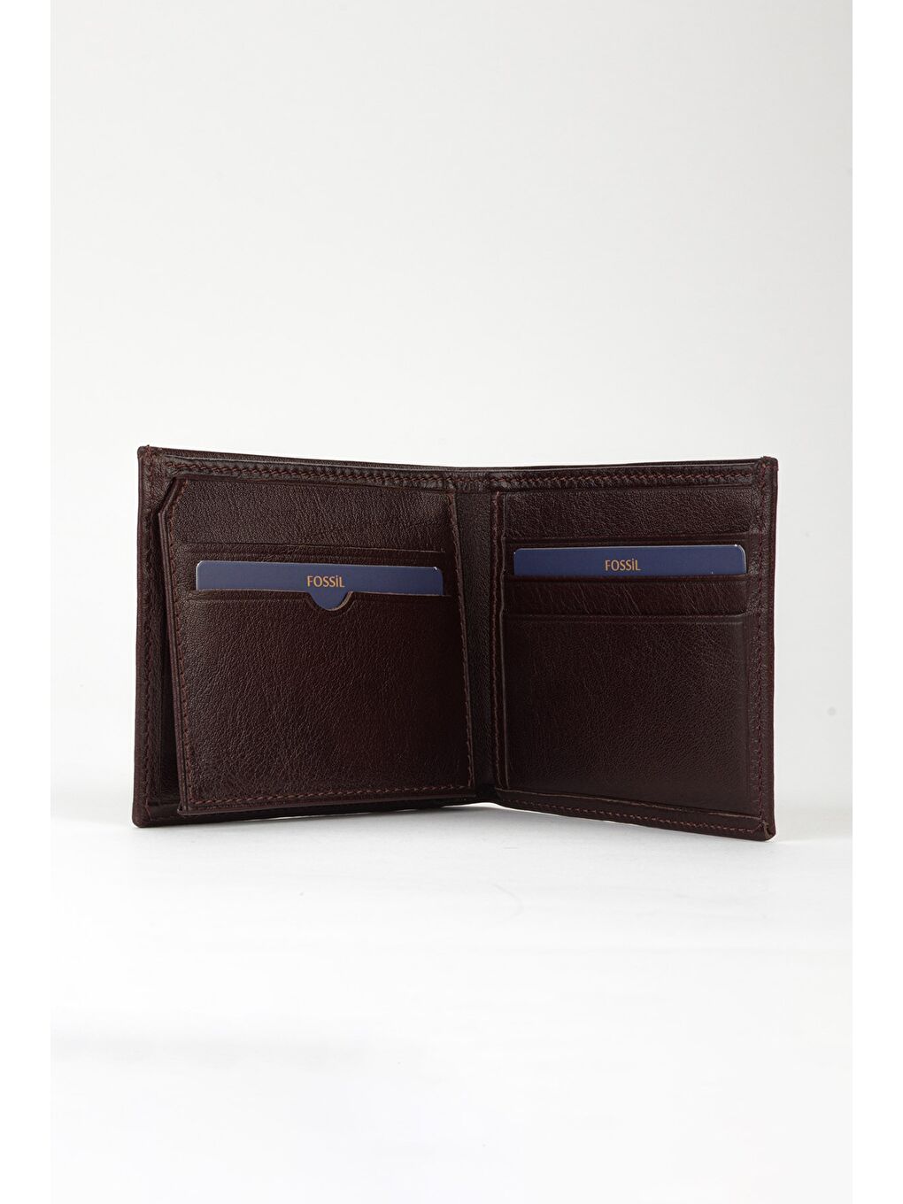 Kahverengi Kutulu Hakiki Deri Yatay El Portföyü Cüzdan-1