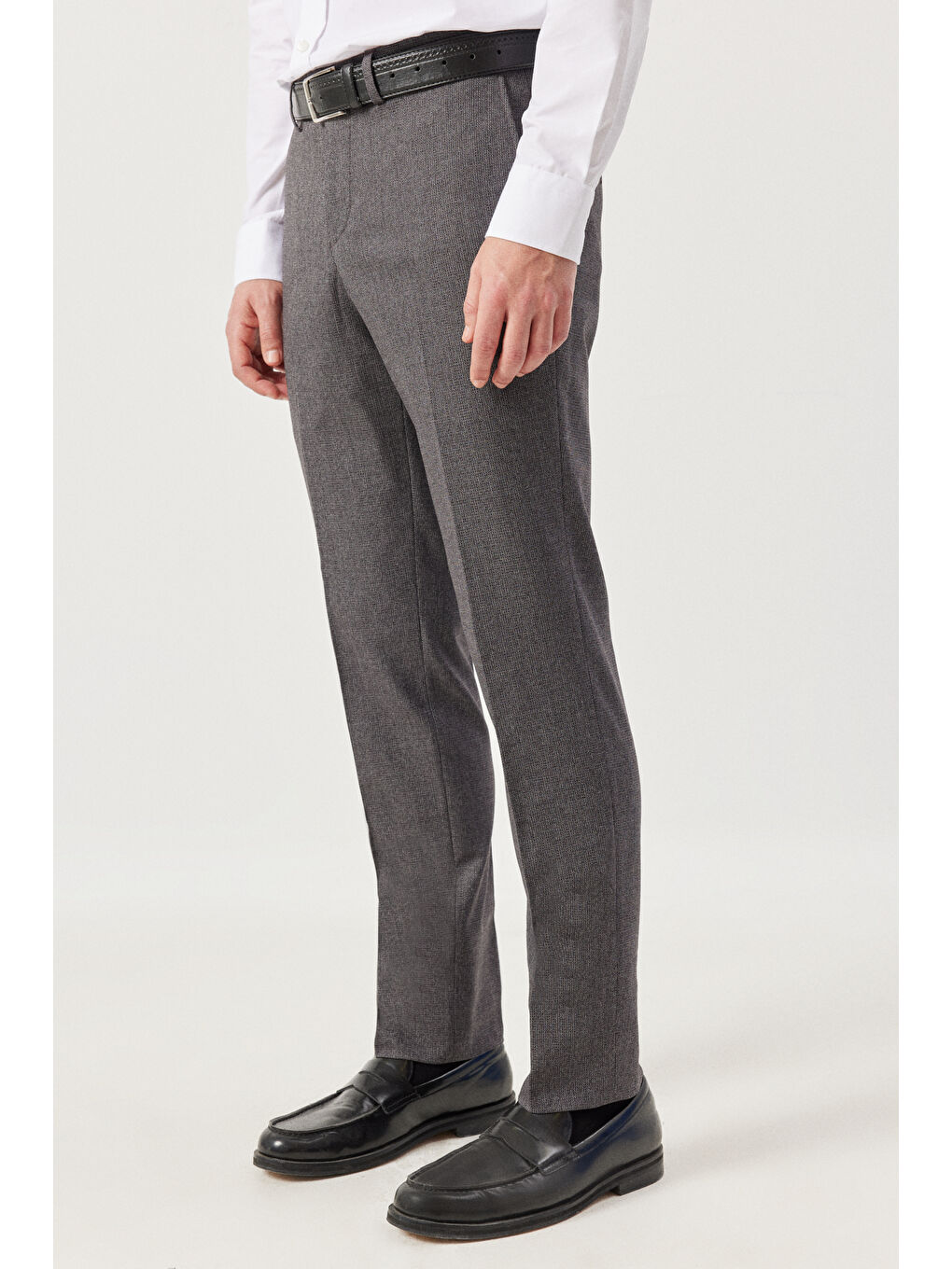 Erkek Bordo Ekstra Slim Fit Dar Kesim Kırlangıç Yaka Desenli Takım Elbise-4