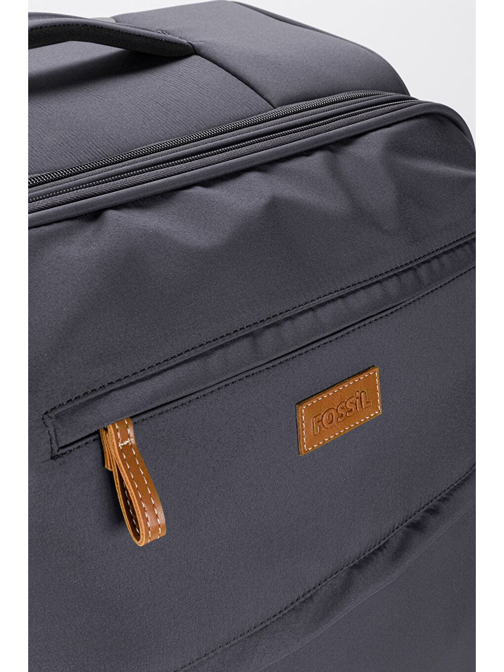 Gri Unisex Ekstra Hafif Kumaş Kabin Boy Valiz-3