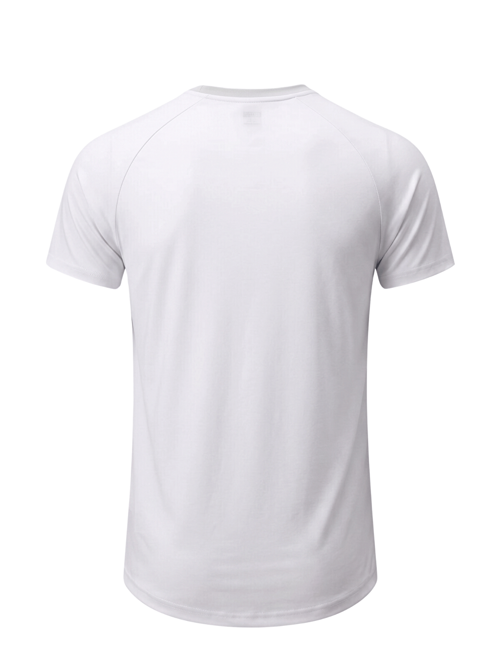 Beyaz Erkek Spor Tişört Fitness Antrenman Tişörtü Oval Kesim Elastanlı Süprem Reglan Kol OVAL-T22-2