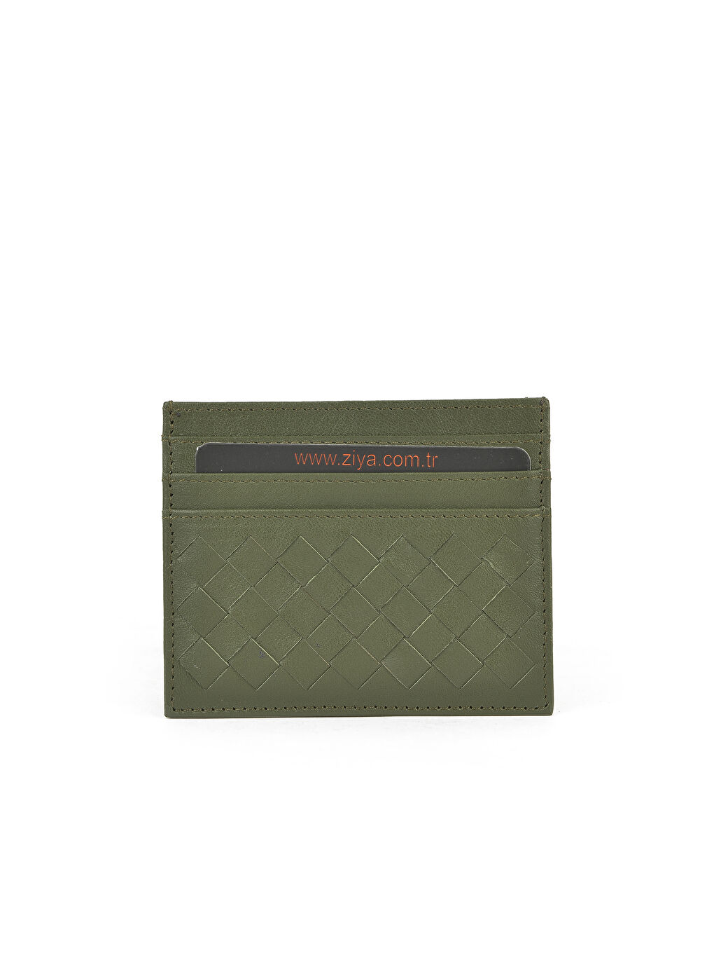 Unisex Hakiki Deri Kartlık 1539852Z05 Yeşil