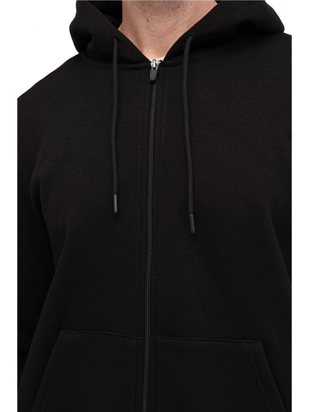 MB SN387 FZ HD 5PR Siyah Erkek Eşofman Üstü-3