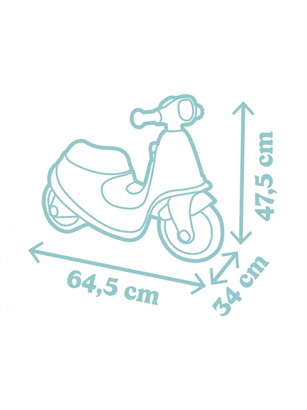 Bingit Scooter Mavi-2