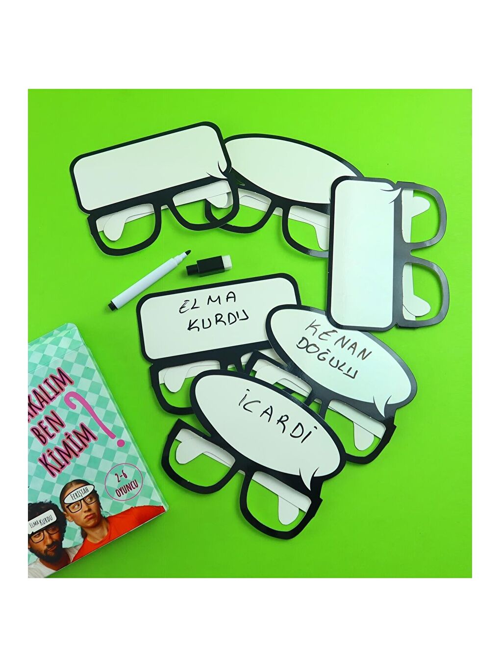 Bil Bakalım Ben Kimim? – Silinebilir Kalemli Eğlenceli Tahmin Oyunu (2–6 Oyuncu)-2