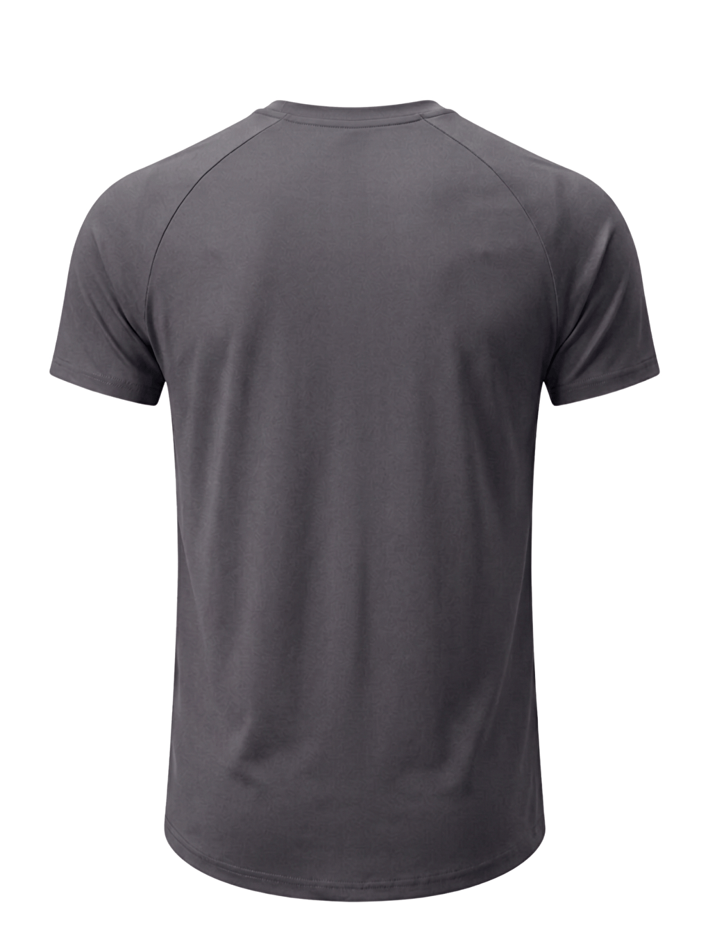 Gri Erkek Spor Tişört Fitness Antrenman Tişörtü Oval Kesim Elastanlı Süprem Reglan Kol OVAL-T22-2