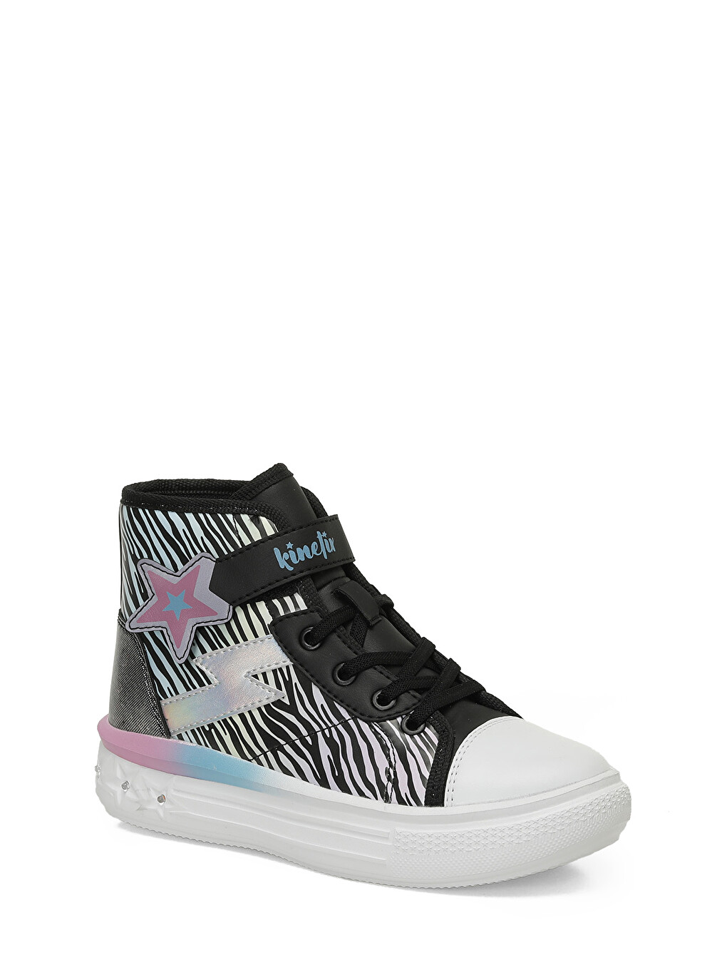 Loops Hı Pu F 4pr Siyah Kız Çocuk High Sneaker-1