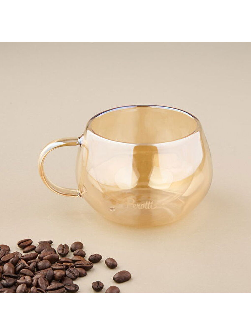 Sarı Çift Cidarlı Kupa - Amber - 280 ml-1