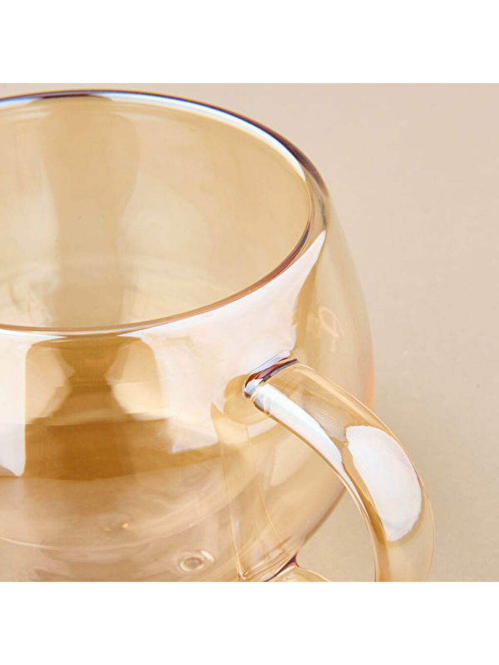 Sarı Çift Cidarlı Kupa - Amber - 280 ml-3