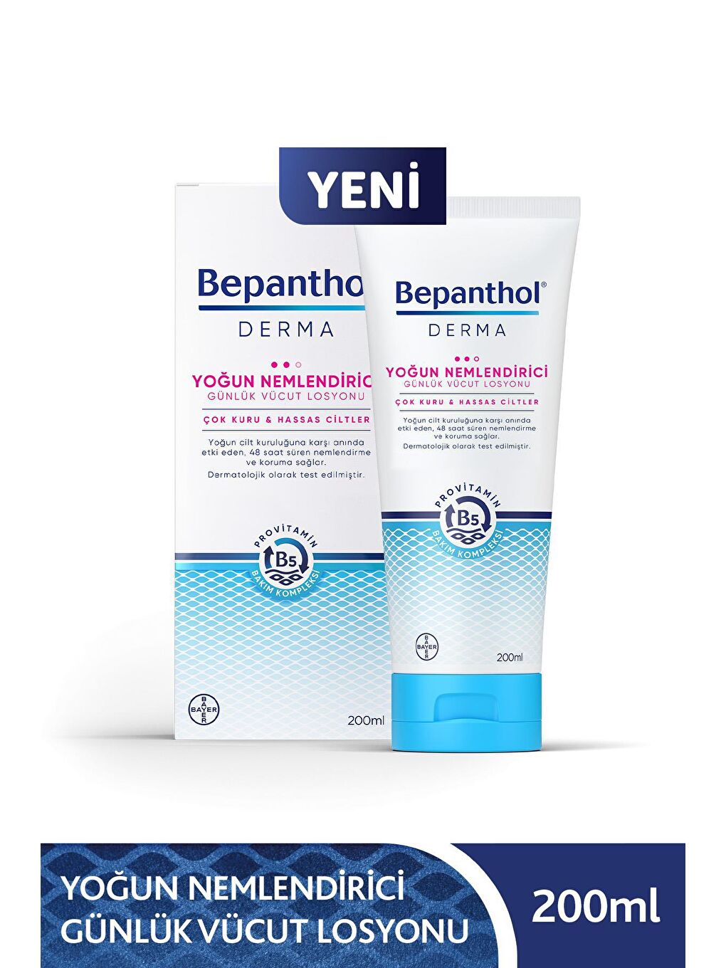 Bepanthol Şeffaf Derma Yoğun Nemlendirici Losyon 200 ml + Tuvana Büyükçınar Tasarımlı Şal Hediyeli - 1