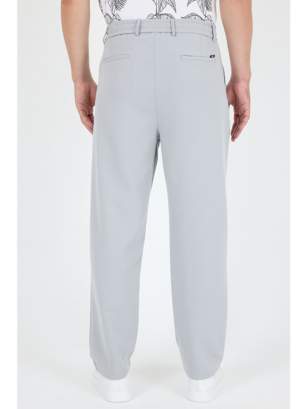 Gri Erkek Duble Paça Baggy Jogger Eşofman Altı Pantolon – Rahat Kalıp, Günlük Spor Giyim 3665-3