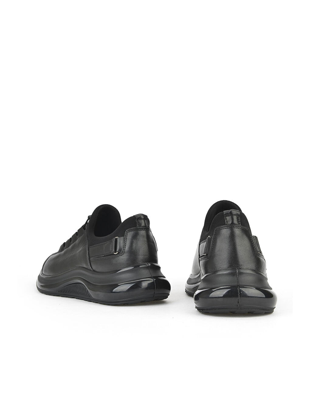 Erkek Hakiki Deri Sneaker 153423Z703 Siyah-2
