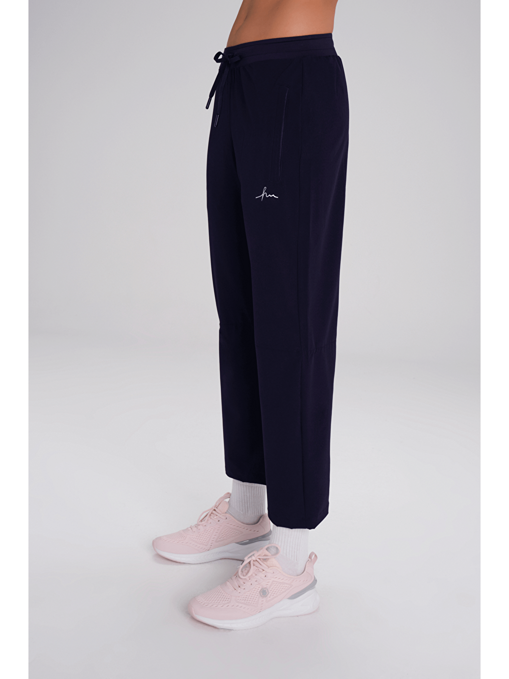 Active Çift Katmanlı Taytlı Boru Paça Lacivert Spor Pantolonu Eşofman Altı Act-3-3