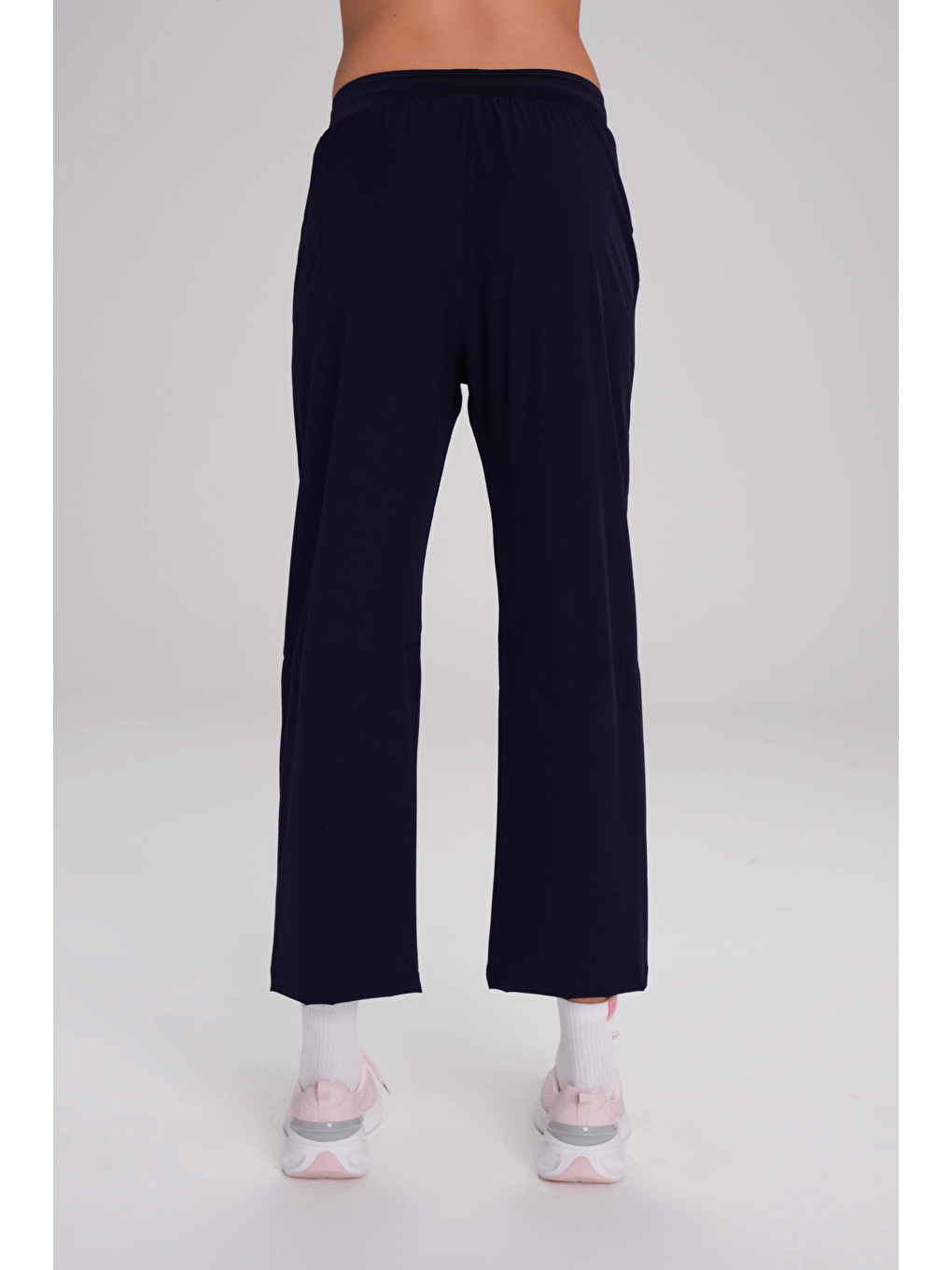 Active Çift Katmanlı Taytlı Boru Paça Lacivert Spor Pantolonu Eşofman Altı Act-3-4