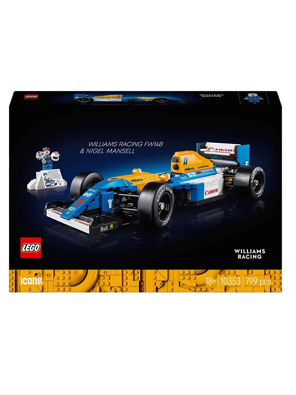 Icons Williams Racing FW14B ve Nigel Mansell 10353-5