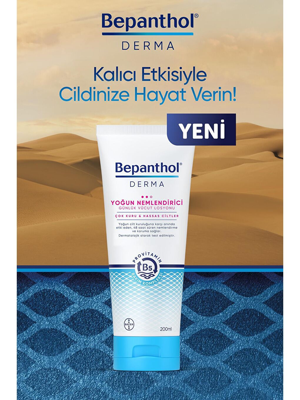 Bepanthol Şeffaf Derma Yoğun Nemlendirici Losyon 200 ml + Tuvana Büyükçınar Tasarımlı Şal Hediyeli - 4