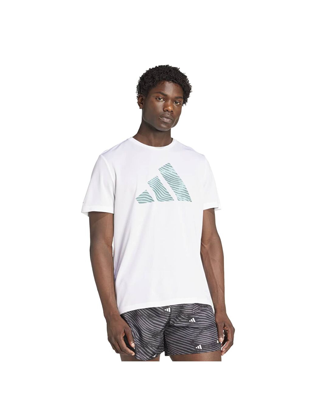 Adi365 Brand Love Erkek Beyaz Bisiklet Yaka Tişört