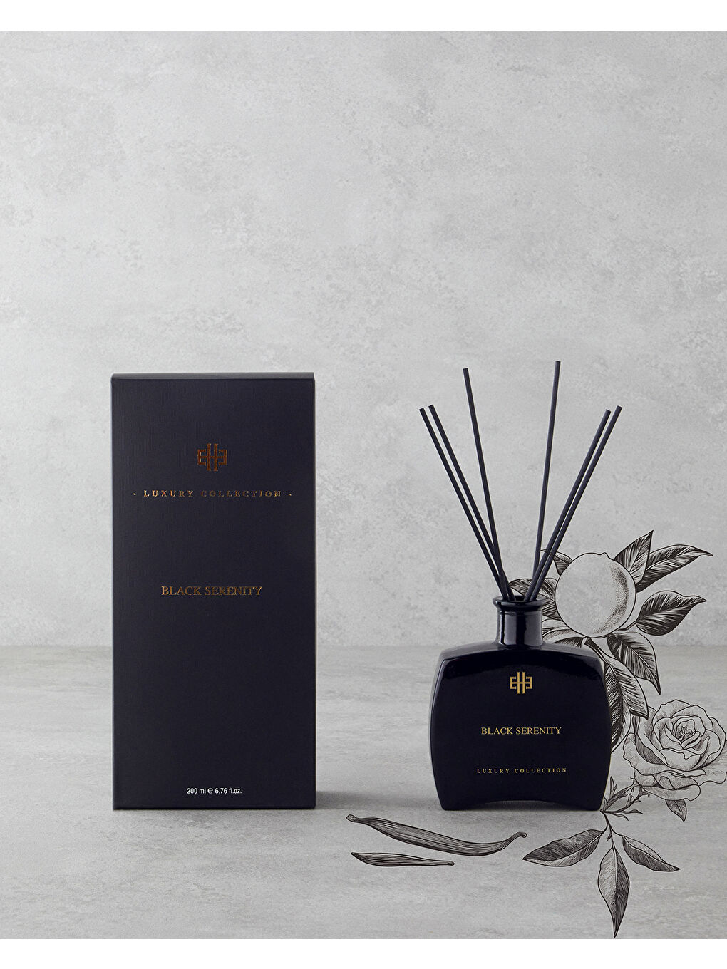 Black Serenity Çubuklu Oda Kokusu 200 ml Siyah