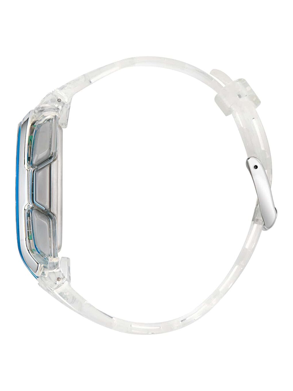 Renksiz ADAOFH25003 Kadın Şeffaf Dijital Kol Saati-1