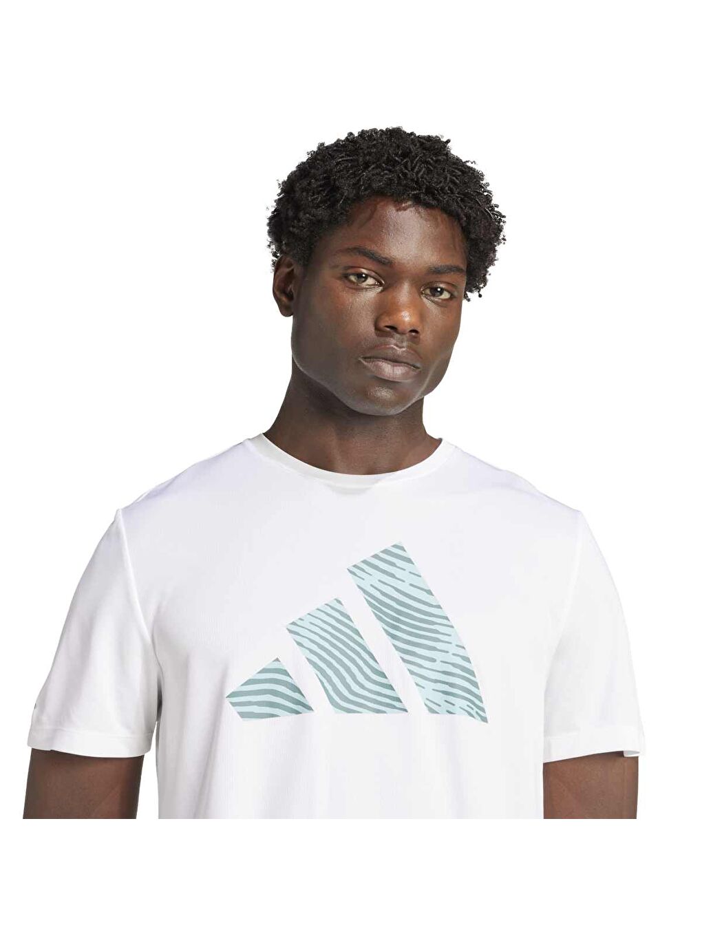 Adi365 Brand Love Erkek Beyaz Bisiklet Yaka Tişört-3