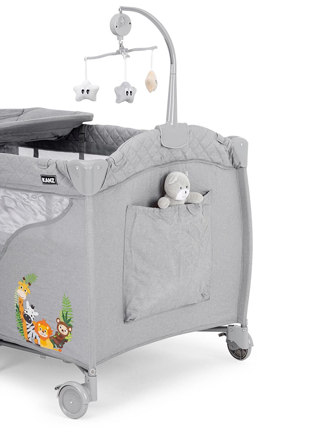 KZ Endo Plus Oyun Parkı 70x110 - Gri Standart-3