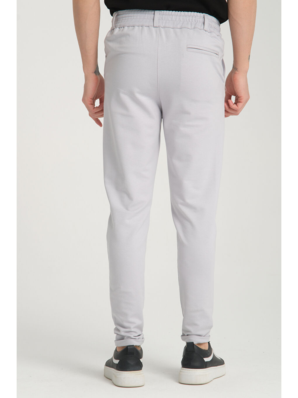 Gri Duble Paça Kompak Erkek Pantolon 3575-3