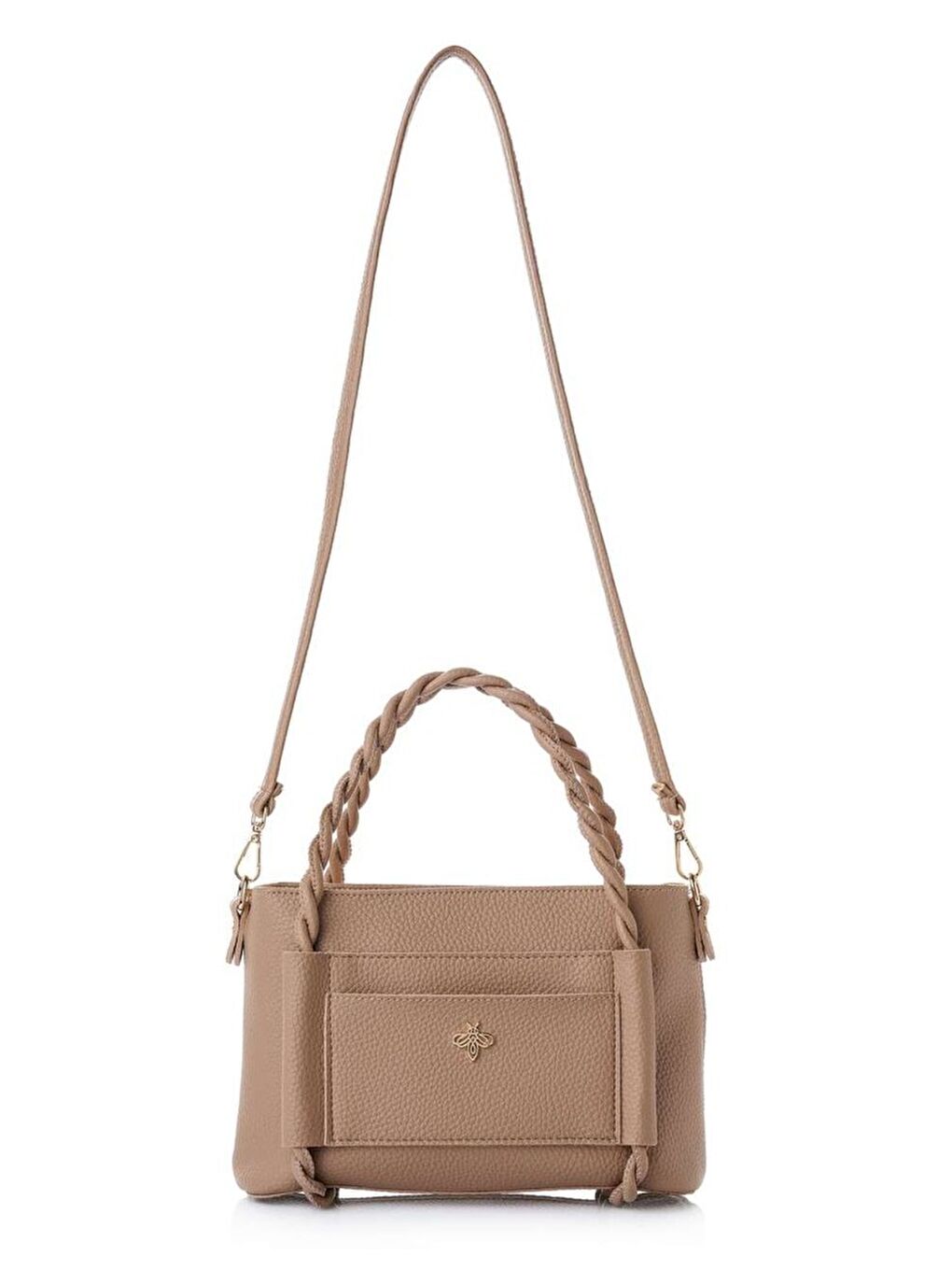 Bej Nia Kadın Omuz Çantası-3