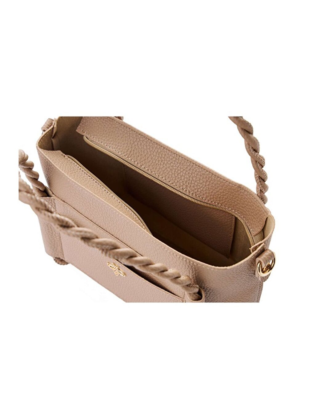 Bej Nia Kadın Omuz Çantası-4