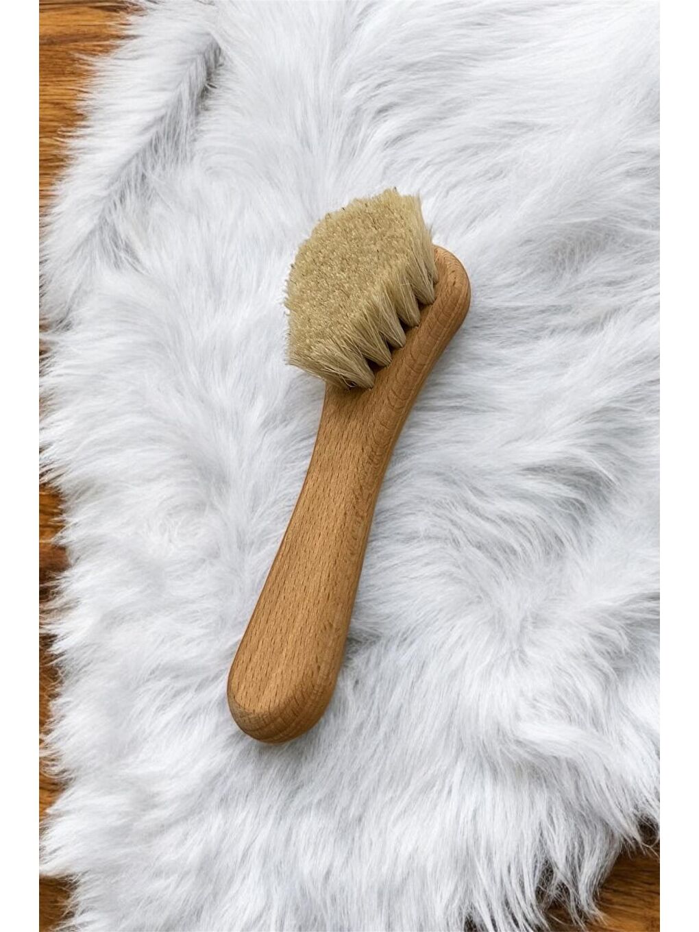%100 Doğal At Kılı Yüz Bakım Fırçası