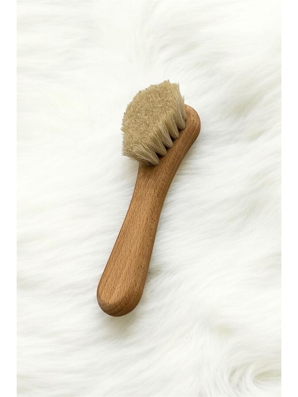 %100 Doğal At Kılı Yüz Bakım Fırçası-2