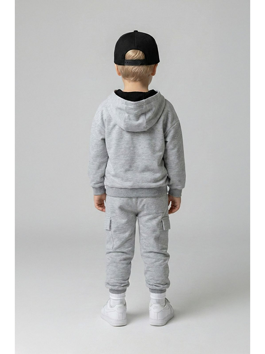 Erkek Çocuk  %100 Pamuk Gri Alt Üst Takım (3-4 Yaş 8-9 Yaş)-1