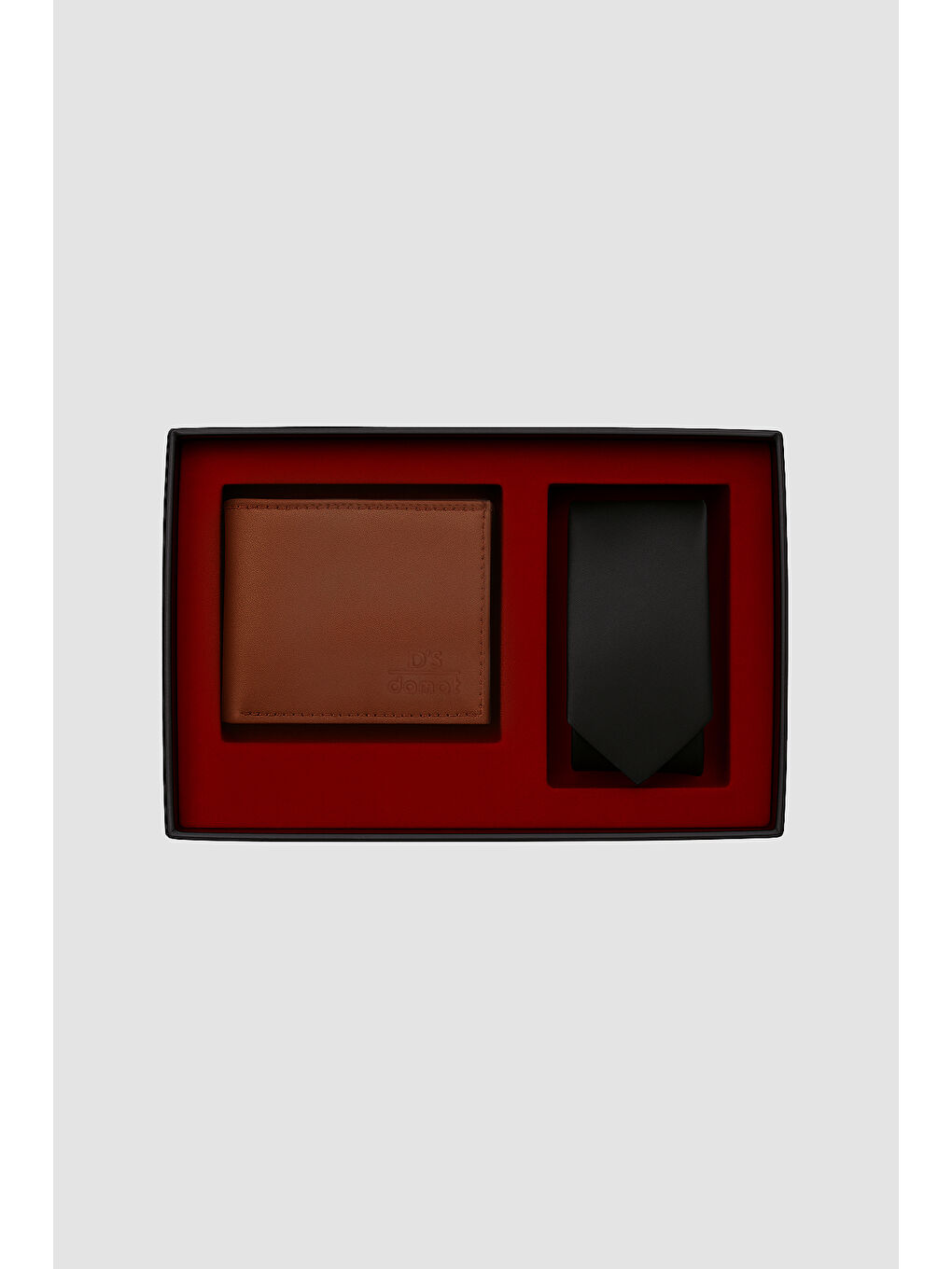 Kahverengi Taba Cüzdan Kartlik Kutulu Aksesuar Setleri