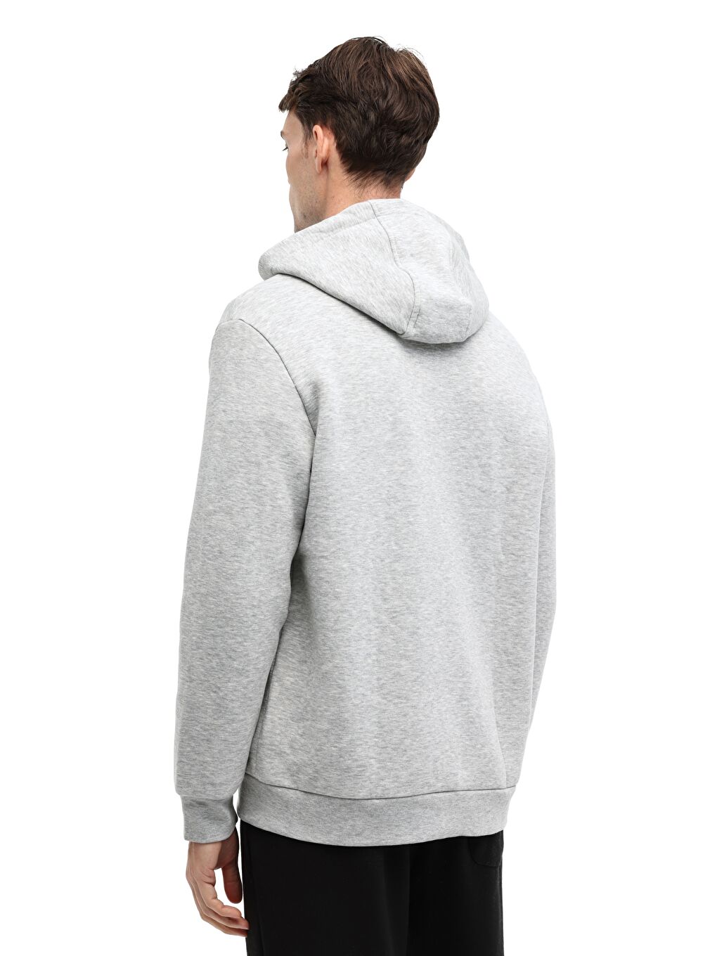 Gri MB SN387 FZ HD 5PR A GRI MEL Erkek Eşofman Üstü-1