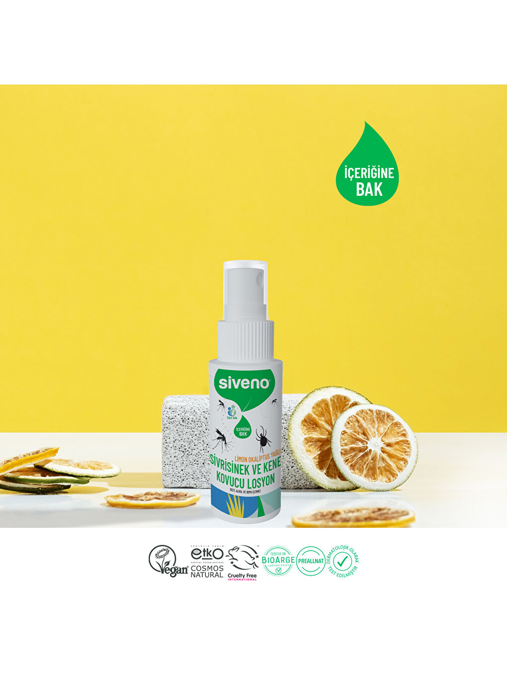 Sivrisinek ve Kene Kovucu Sprey Losyon Bitkisel Tüm Vücut İçin Seyahat Tatil Boy 50 ml-3