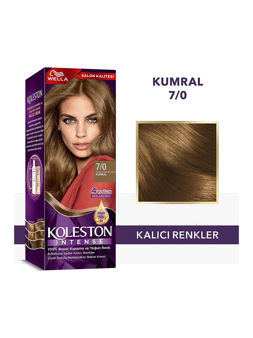 Wella Renksiz Koleston Intense Saç Boyası 7/0 Kumral - Salon Kalitesi