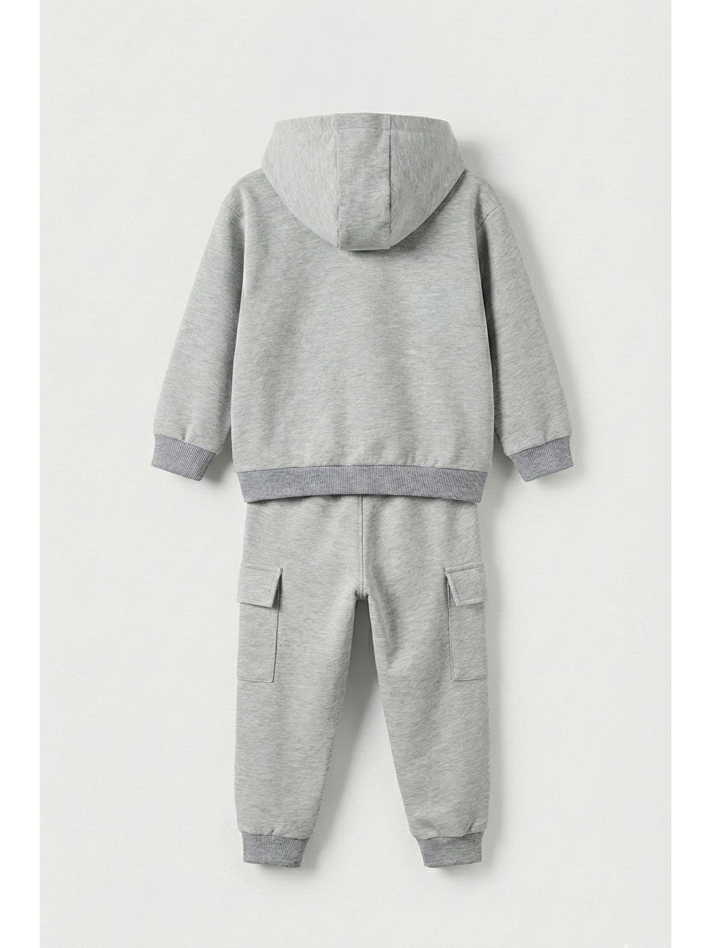 Erkek Çocuk  %100 Pamuk Gri Alt Üst Takım (3-4 Yaş 8-9 Yaş)-4